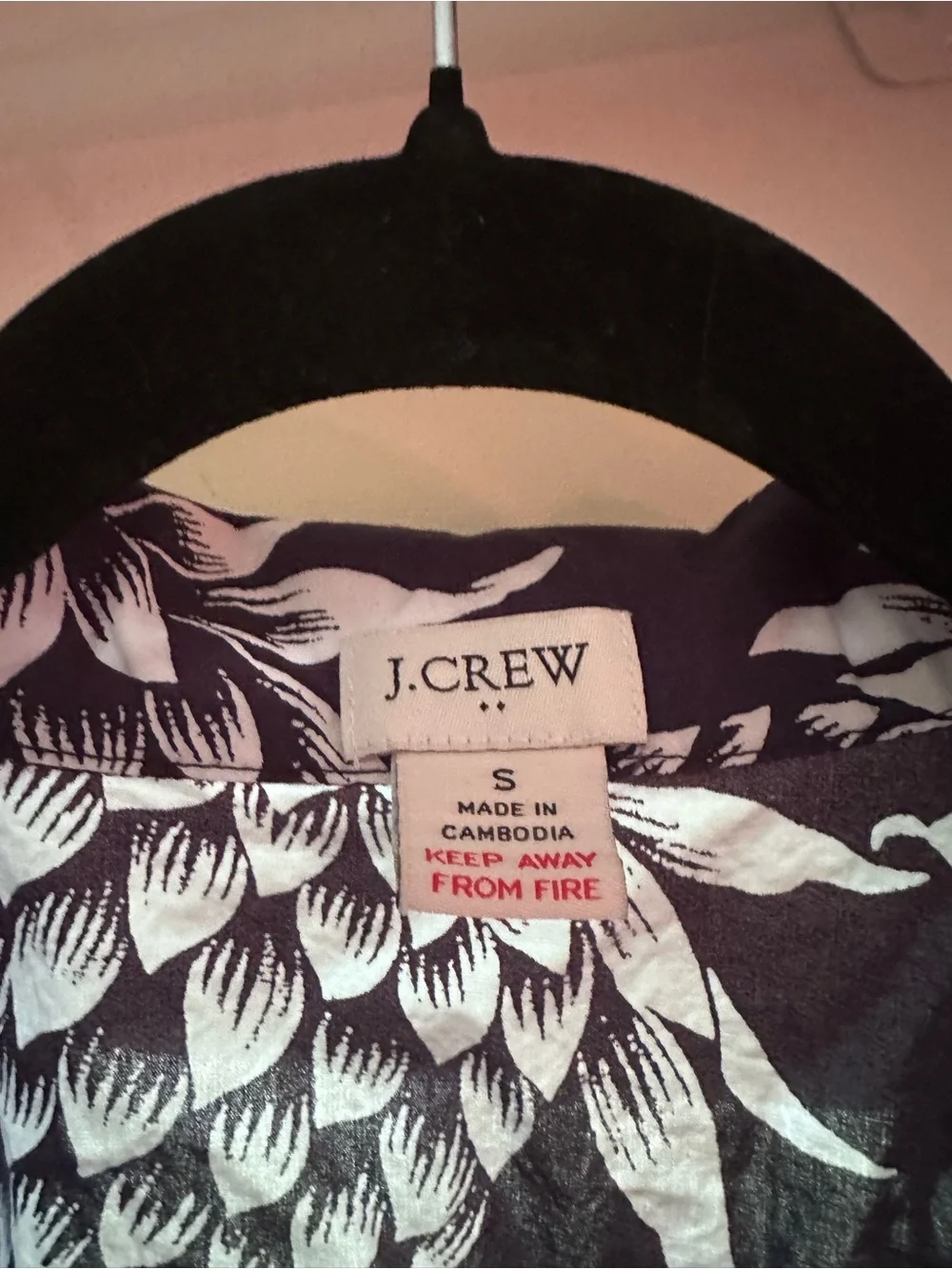 J.Crew Button Up Pineapple Pajama Set